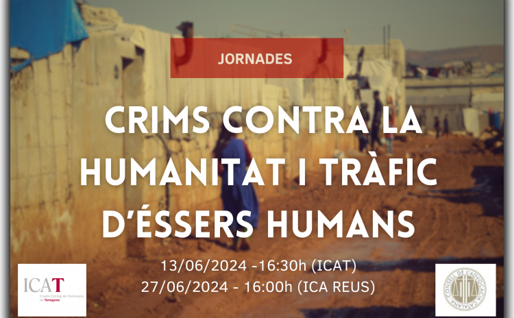 Jornadas formativas sobre crímenes contra la humanidad y tráfico de seres humanos
