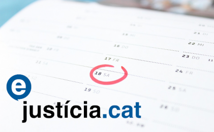 Calendari de desplegament dels mòduls TTA i RED d´e-justícia.cat