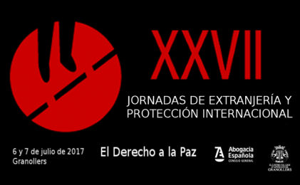 XXVII Jornades d´Estrangeria i Protecció  Internacional