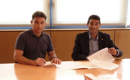 Signatura conveni entre l´ICAT i la Creu Roja Tarragona