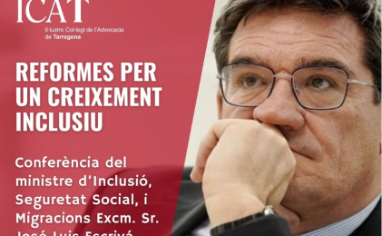 El ministro José Luis Escrivá impartirá una conferència en el ICAT
