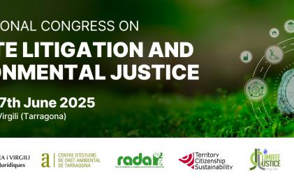 Congreso de litigación climática en la URV